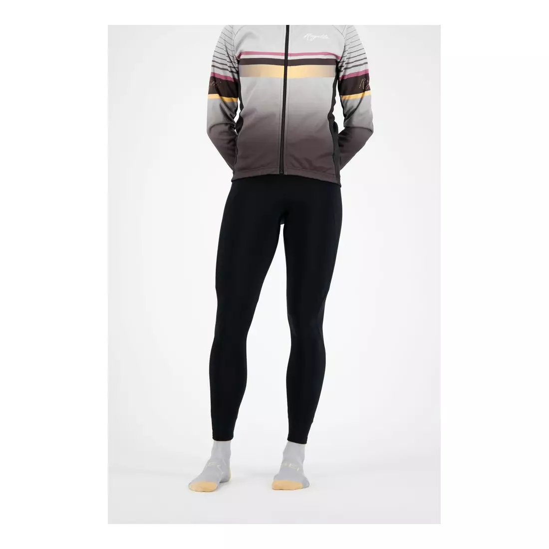ROGELLI women's cycling pants with braces NERO black