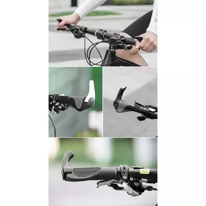 Rockbros bicycle handlebar grips with bar ends BT1008B