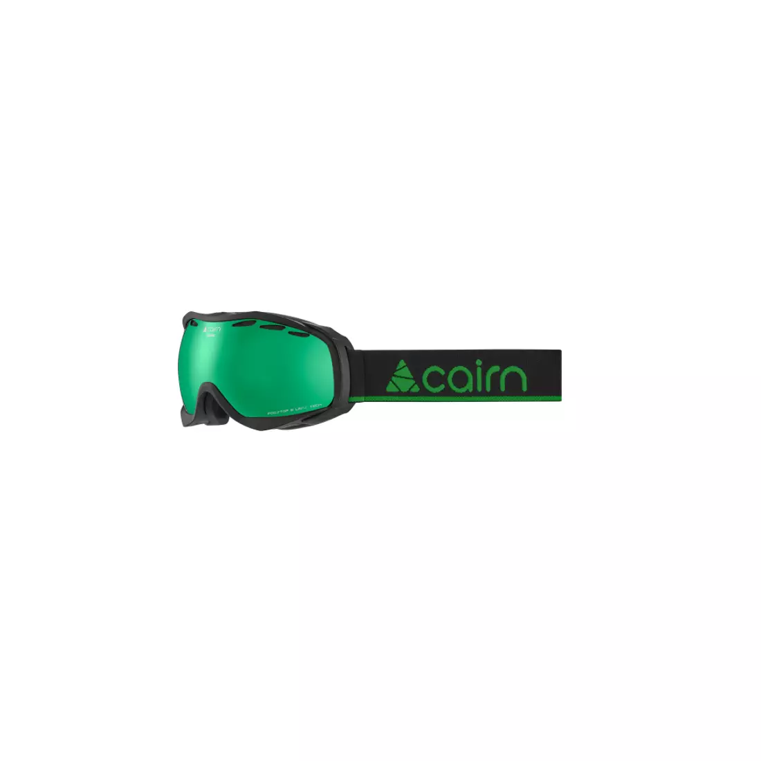 CAIRN ski/snowboard goggles ALPHA SPX3000 IUM Mat Black Green Mirror 