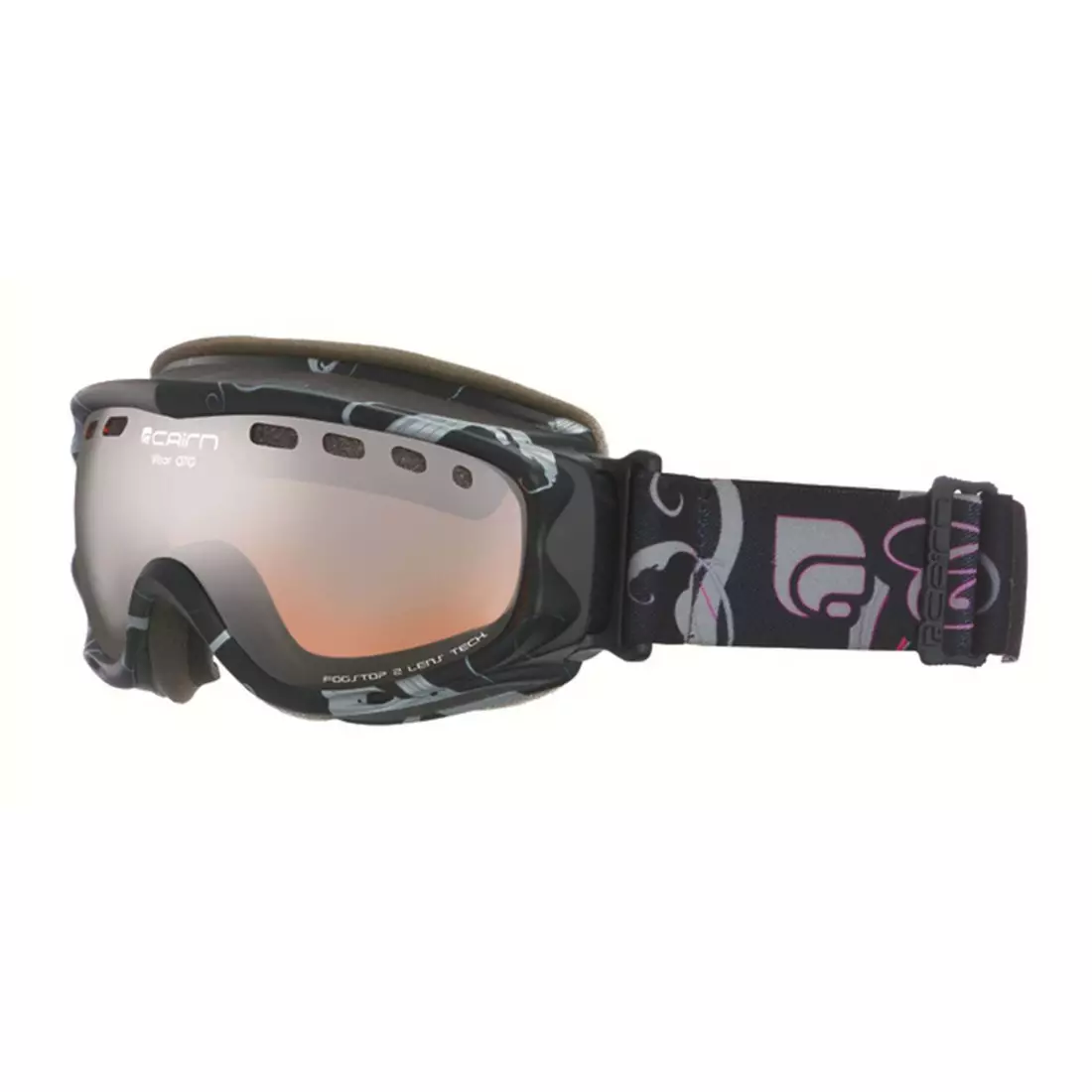 CAIRN ski / snowboard goggles VISOR OTG 8903, black-rose 5802818903