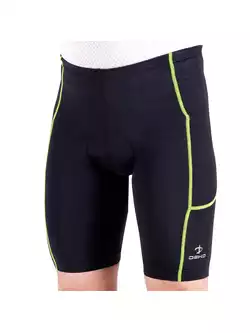 DEKO POCKET men's cycling shorts, black-fluor