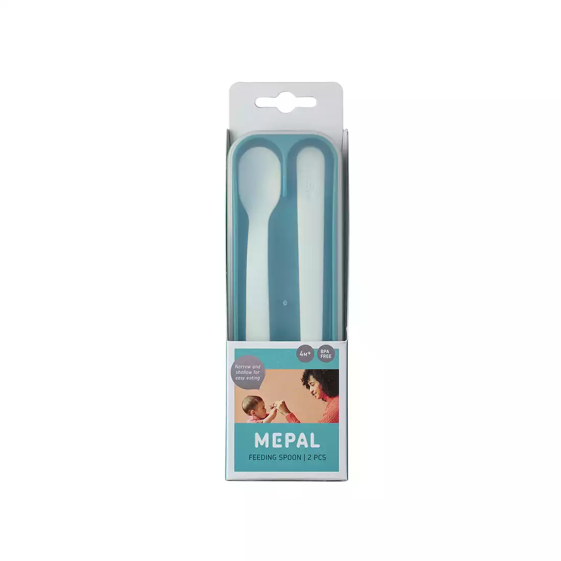 MEPAL MIO DEEP 2 feeding spoons dark turquoise