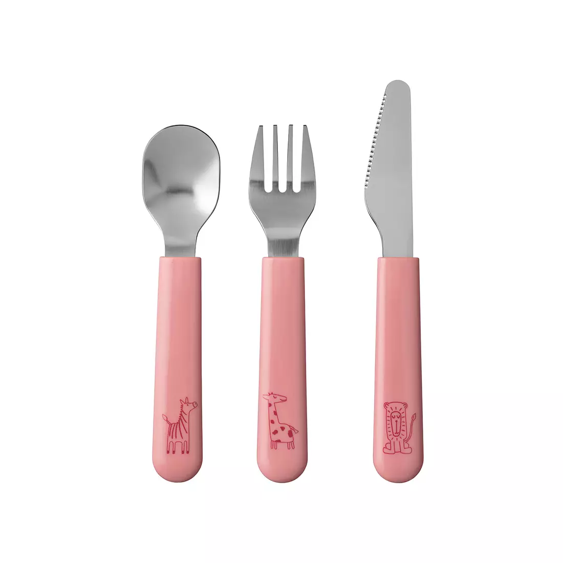 MEPAL MIO cutlery for children, 3 pcs. Deep Pink