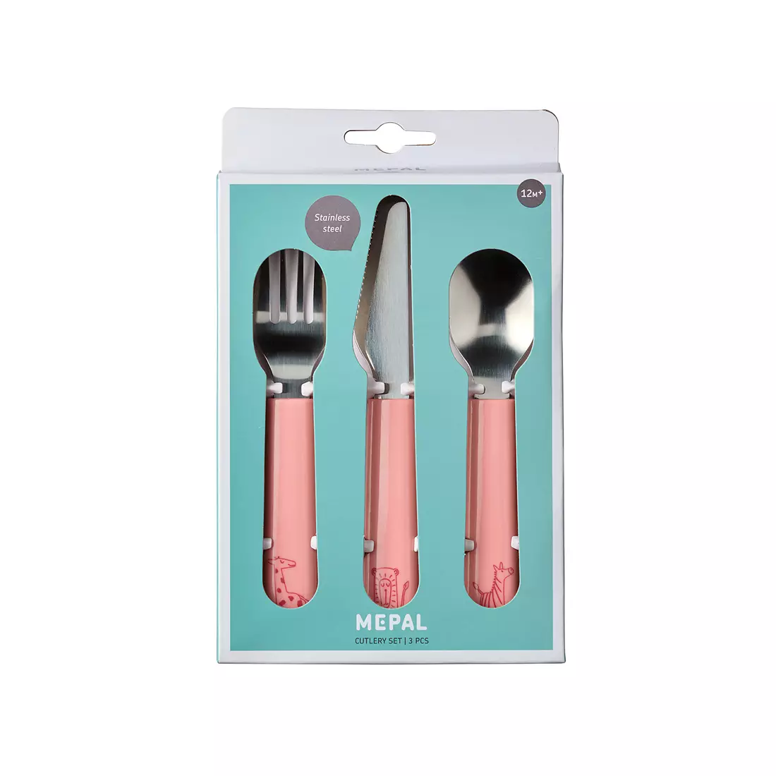 MEPAL MIO cutlery for children, 3 pcs. Deep Pink