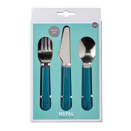 MEPAL MIO cutlery for children, 3 pcs. Nordic Blue