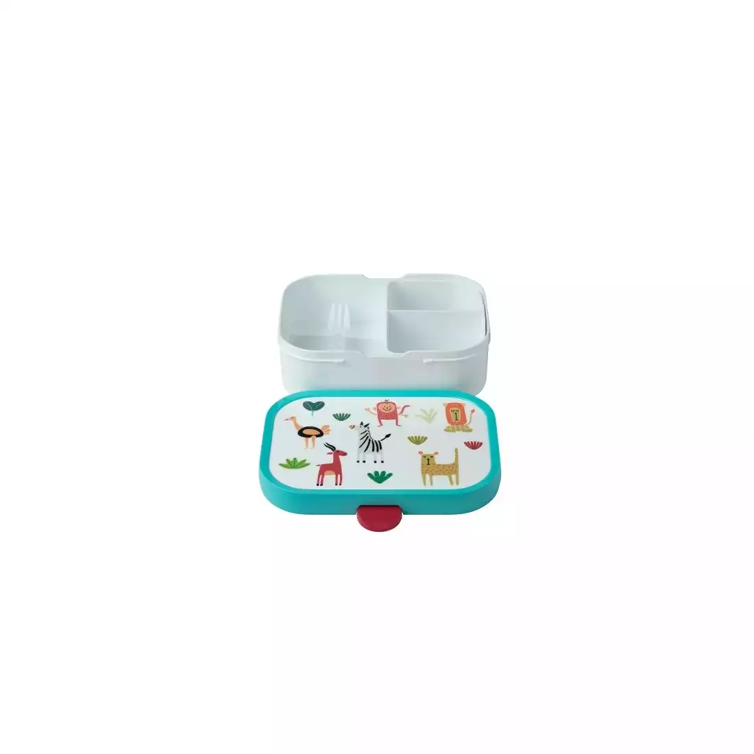 Mepal Campus Lunch set Animal Friends children's set water bottle + lunchbox, white and turquoise
