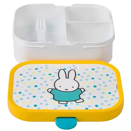 Mepal Campus Miffy Confetti children's lunchbox, white and yellow