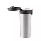 VIALLI DESIGN FUORI thermal mug 400 ml, brushed steel