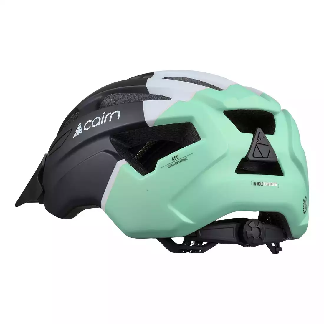 CAIRN PRISM XTR II bicycle helmet, black-turquoise