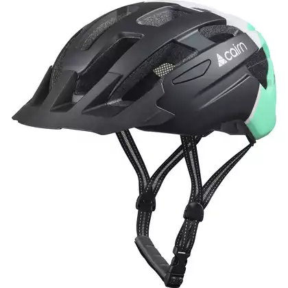 CAIRN PRISM XTR II bicycle helmet, black-turquoise