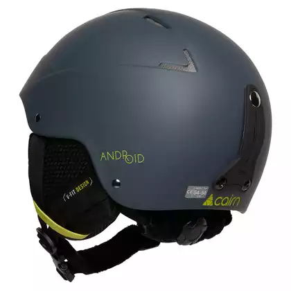 CAIRN winter ski / snowboard helmet ANDROID Mat Shadow Lemon