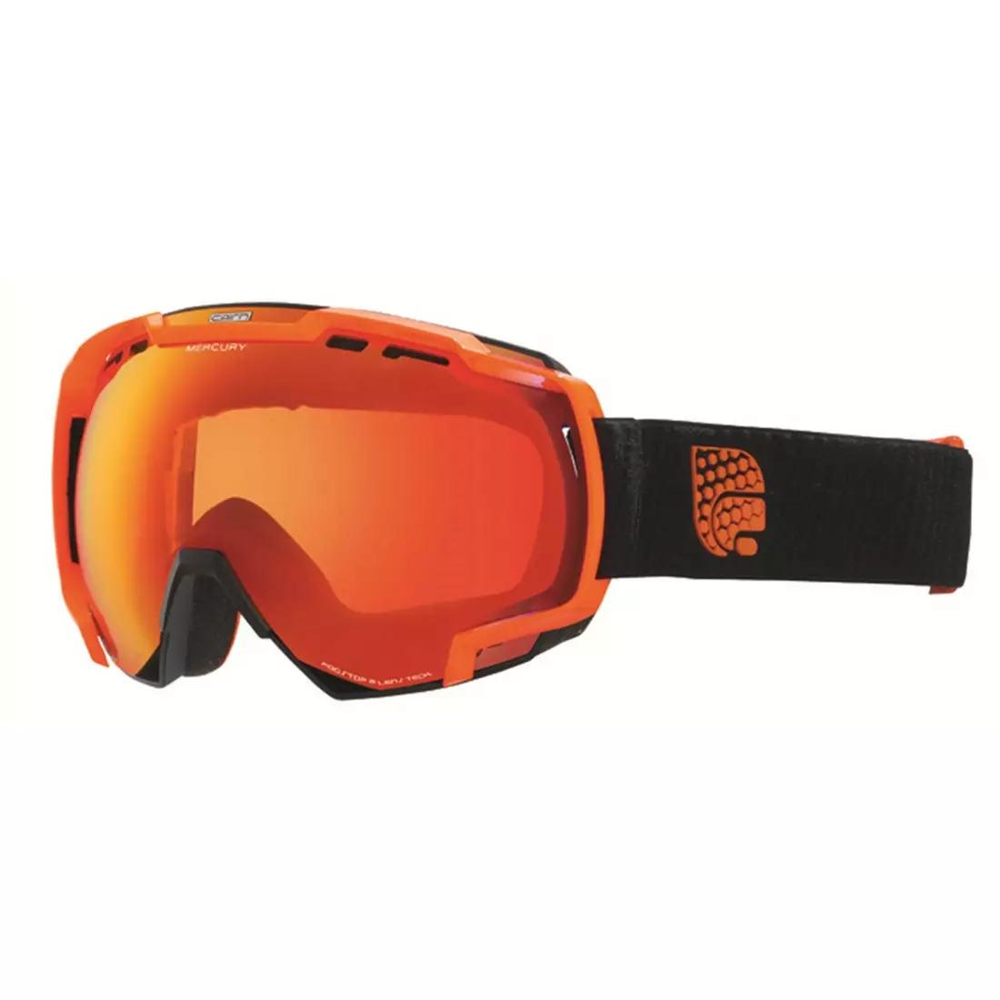 CAIRN ski/snowboard goggles MERCURY SPX3000 8210, black-orange, 5808418210