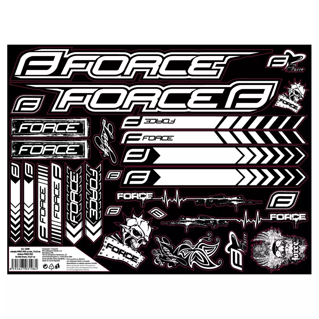 FORCE Frame stickers FREE, 37x27 cm 16408