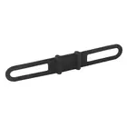 FORCE silicone holder for bicycle lights black 45248