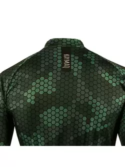 KAYMAQ DESIGN M62 men's cycling thermal jersey turquoise