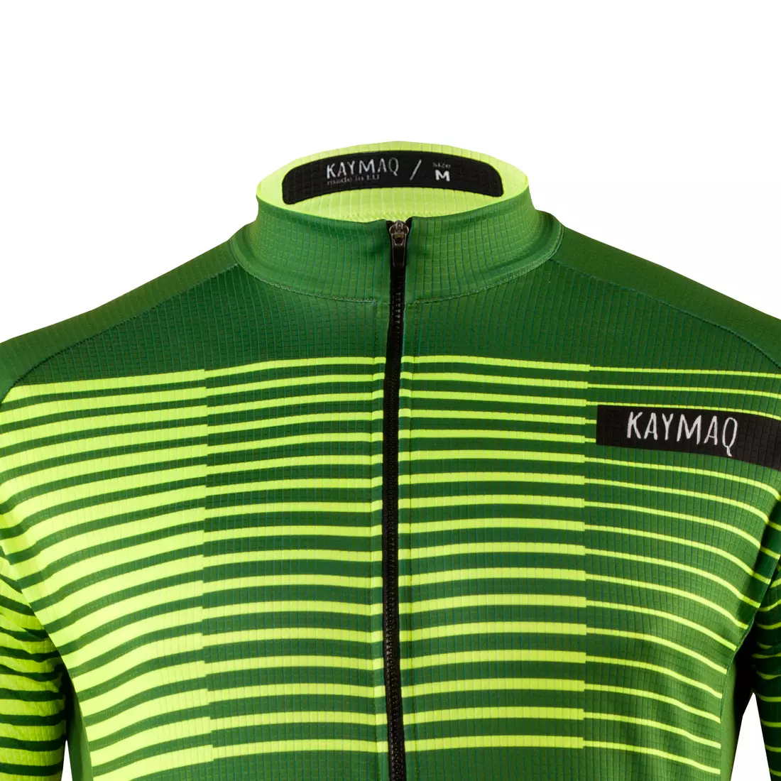 KAYMAQ DESIGN M66 men's cycling thermal jersey fluor