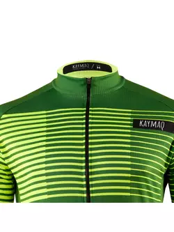 KAYMAQ DESIGN M66 men's cycling thermal jersey fluor