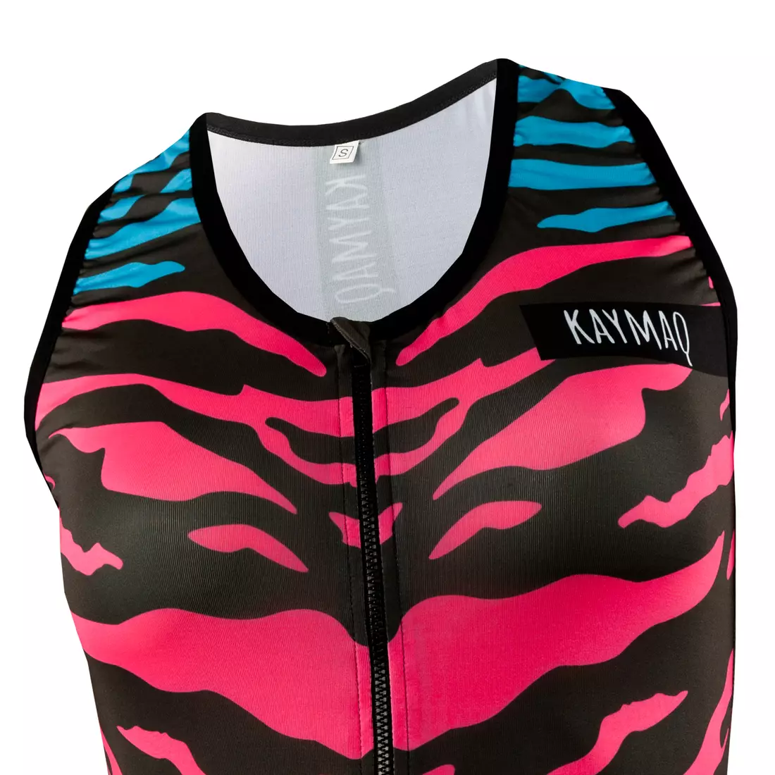 KAYMAQ DESIGN W1-W40 women's sleeveless cycling t-shirt