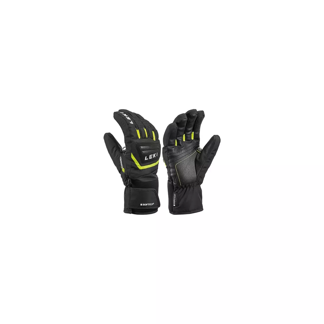 LEKI Children's ski gloves Griffin S Junior, bl-yellow 6498057020