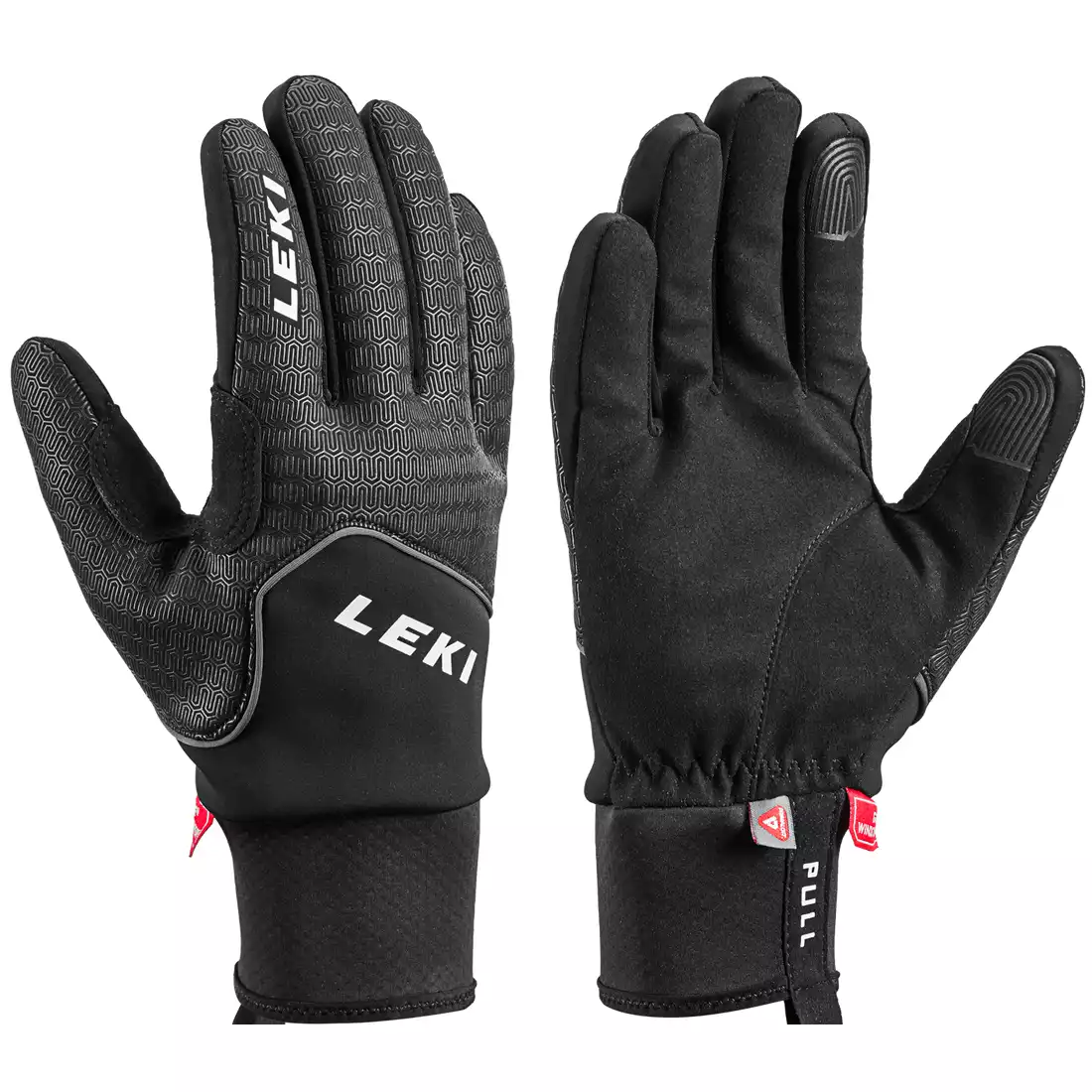 LEKI Nordic Thermo winter trekking gloves, black