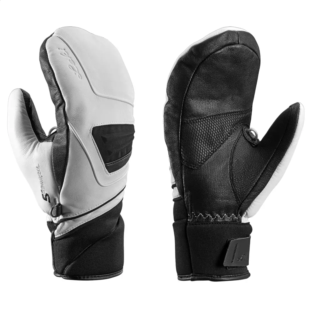 LEKI Women's ski gloves, Griffin S Lady Mitt, white-black 649801502080