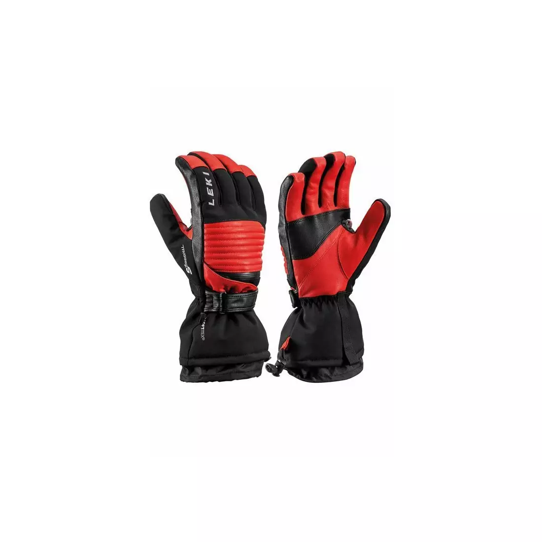 LEKI Women's ski gloves, Xplore XT S vintage, red-black, 643840303100