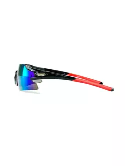 Rockbros 10025 bicycle sports glasses with polarized black-red