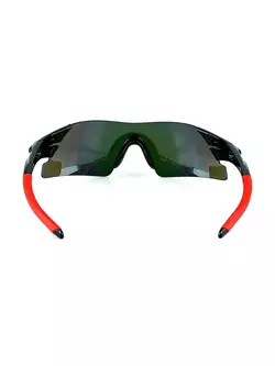 Rockbros 10025 bicycle sports glasses with polarized black-red