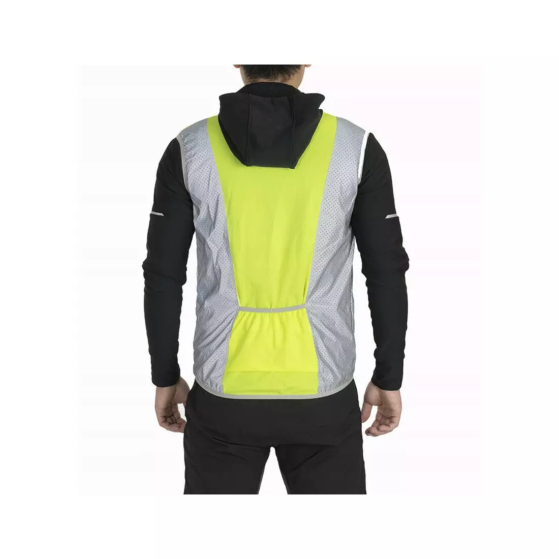 Rockbros light bike waistcoat/Sports vest for men, reflective, fluor FGY1002