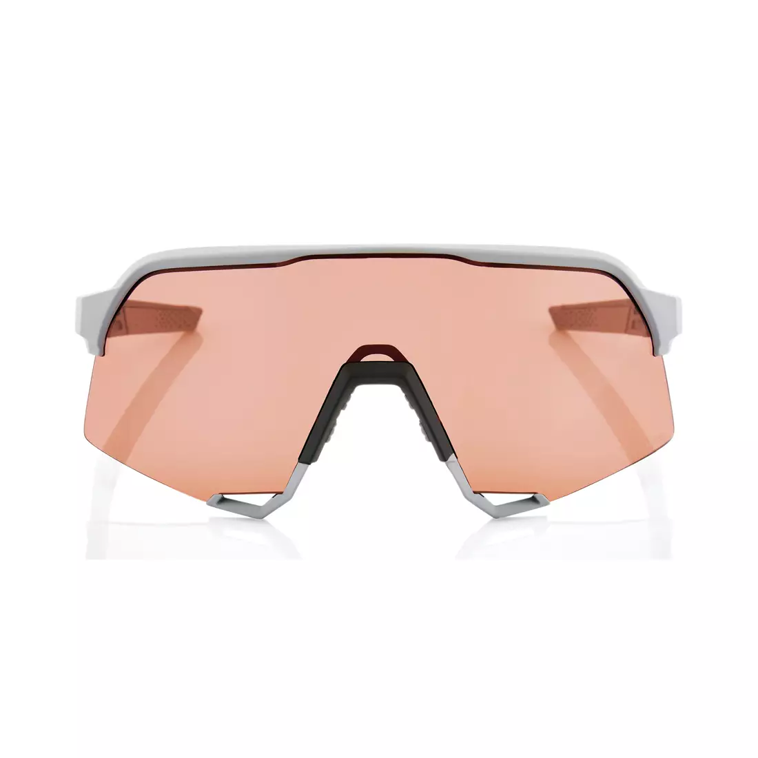 100% sports glasses S3 (HiPER Coral Lens) Soft Tact Stone Grey STO-61034-424-01