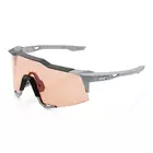 100% sports glasses SPEEDCRAFT (HiPER Coral Lens) Soft Tact Stone Grey STO-61001-424-01