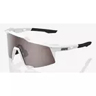 100% sports glasses SPEEDCRAFT (HiPER Silver Mirror Lens) Matte White STO-61001-404-03