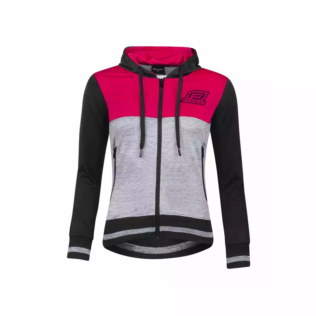 FORCE ADRIANA women's sports sweatshirt, black and pink