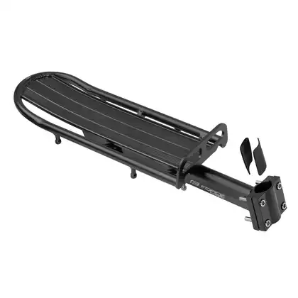 FORCE Rear rack on seatposts CARRY aluminum, black 22327