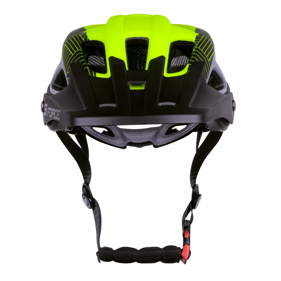 FORCE Bicycle helmet AVES MTB, fluo-black mat 90299905