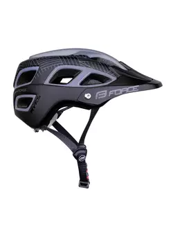 FORCE Bicycle helmet AVES MTB, gray-black, 90299907