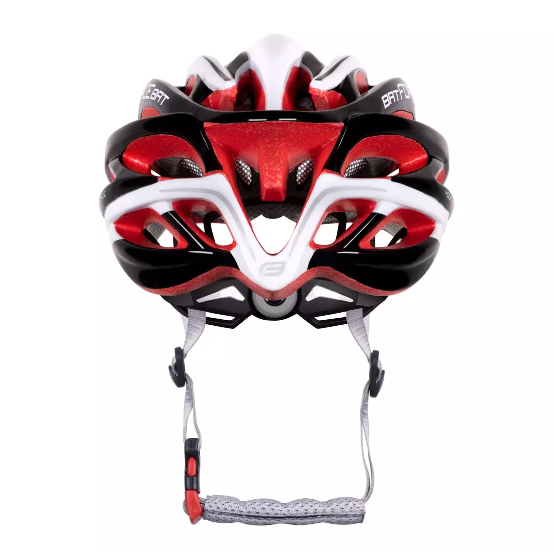 FORCE Bicycle helmet BAT White and red 902952