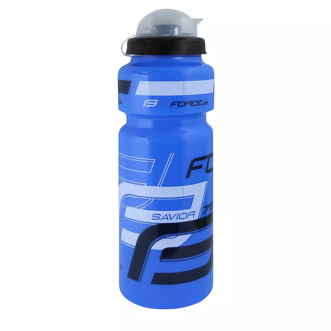 FORCE Bicycle water bottle SAVIOR ULTRA 0,75 l, blue-white-black 250905