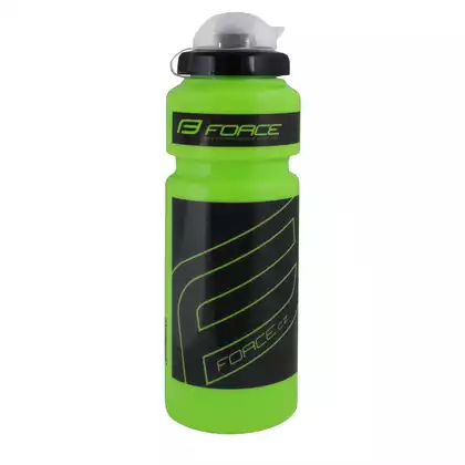 FORCE Bicycle water bottle &quot;F&quot; 0,75 l, green / black 250768