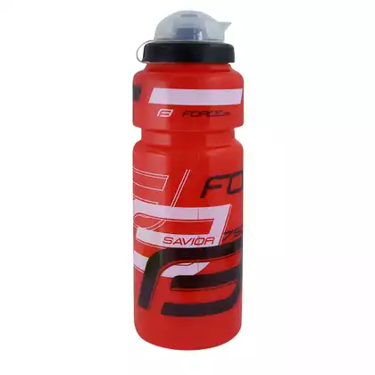 FORCE Bicycle water bottle SAVIOR ULTRA 0,75 l, red, black and white 250903