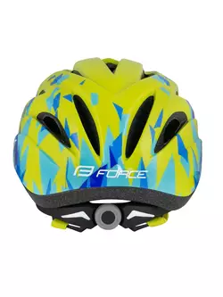 FORCE Children's bicycle helmet ANT, fluo-blue, 902637