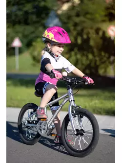 FORCE Children's bicycle helmet FUN ANIMALS, fluo-pink 9022445
