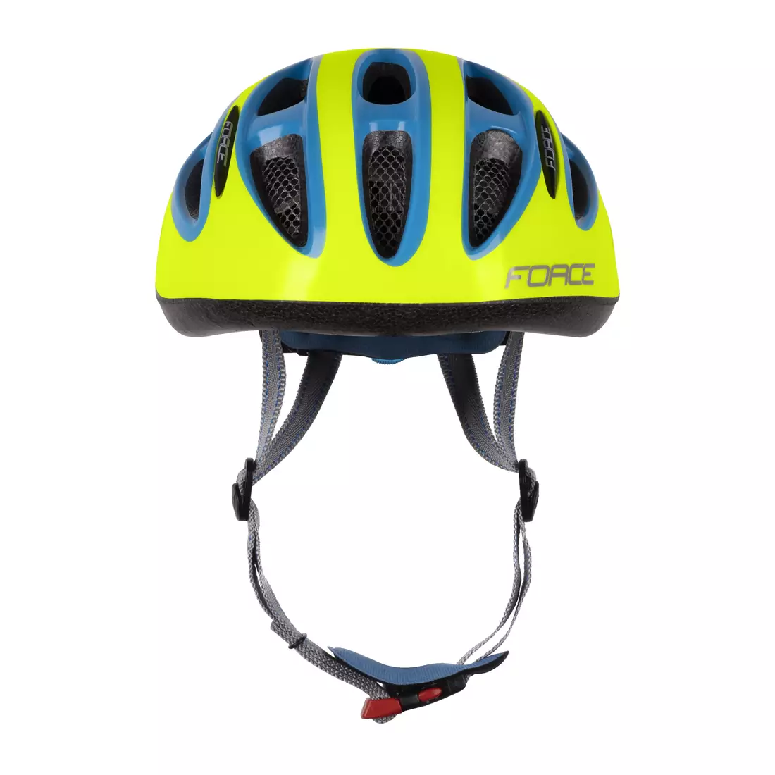 FORCE Children's bicycle helmet LARK, fluo-blue, 902221