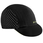 FORCE Cycling cap with a visor POINTS, black and fluo 903021
