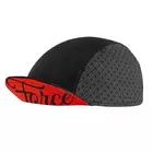 FORCE Cycling cap with a visor POINTS, black and gray, 903023