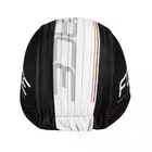 FORCE Cycling cap with a visor TEAM, black and white, 903029