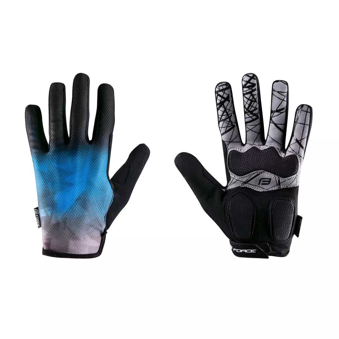 FORCE Cycling gloves MTB CORE, blue, 9057292