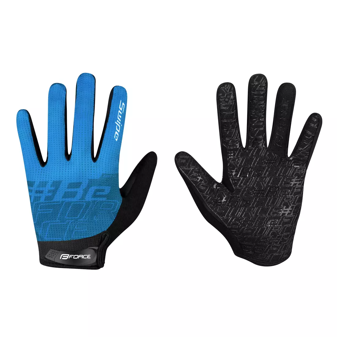 FORCE Cycling gloves MTB SWIPE, blue, 905728