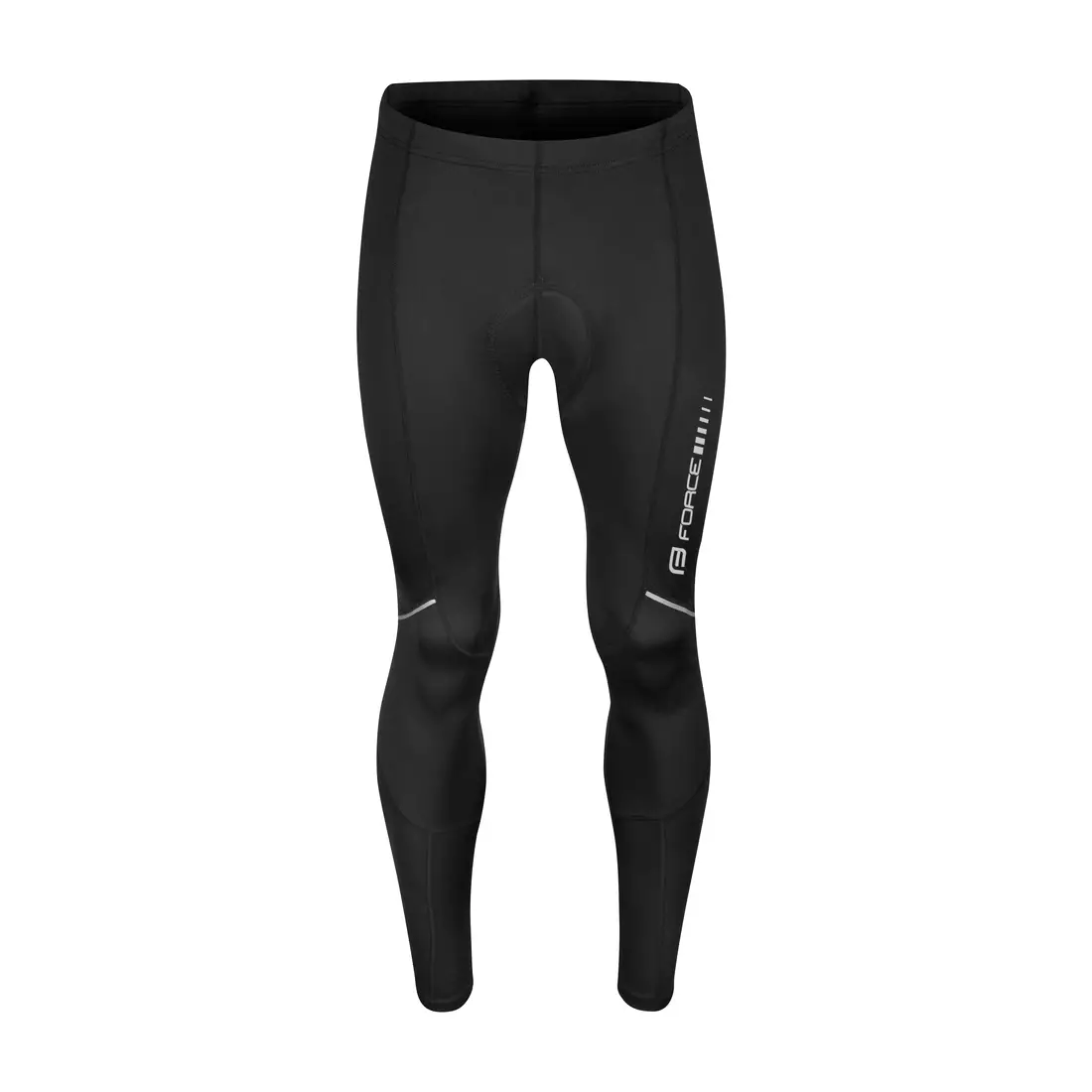 FORCE Cycling pants without braces, Z68, black, 900401