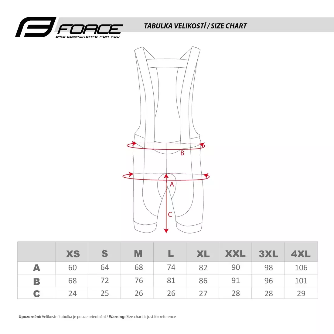 FORCE Cycling shorts with braces TEAM PRO, black and gray, 900295